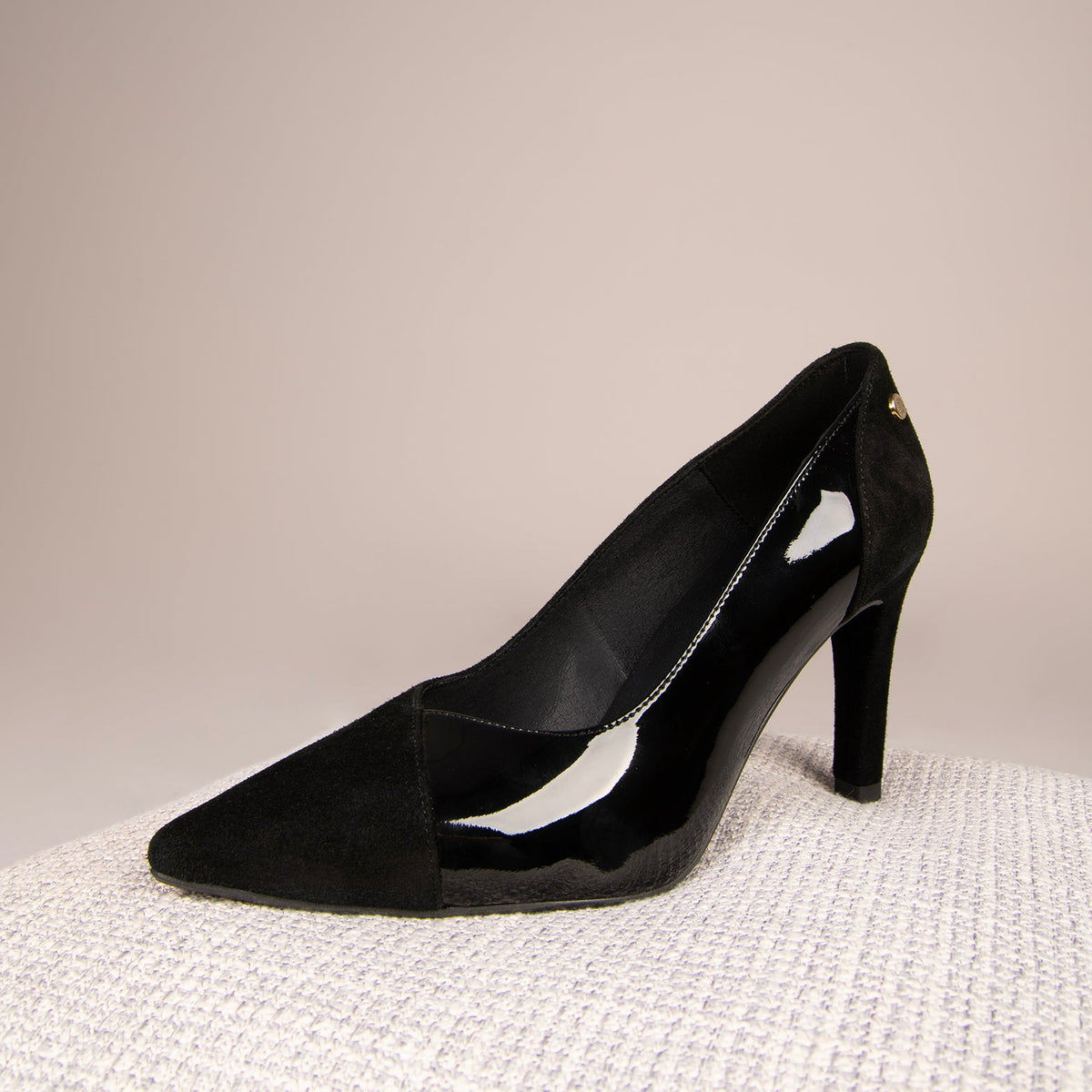 GLAM - Zapatos elegantes de tacón alto NEGRO CHAROL