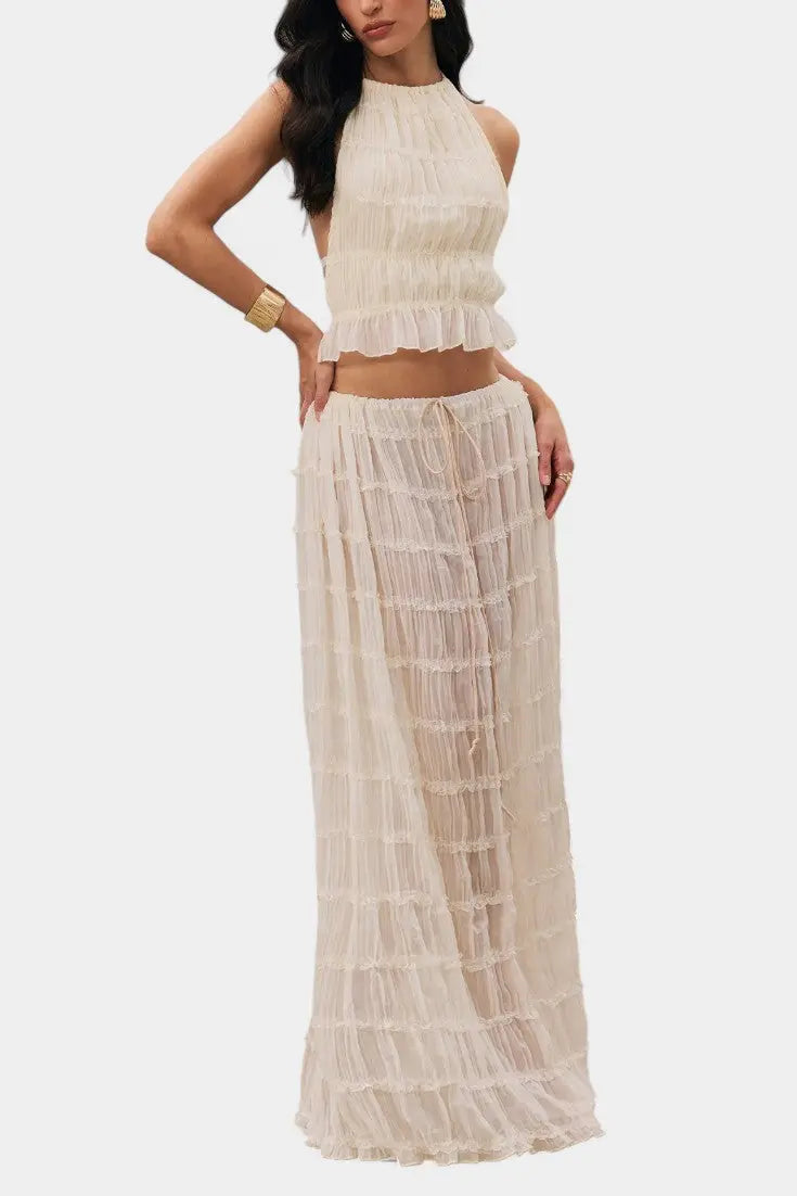 Eugenie | Conjunto Top Plisado