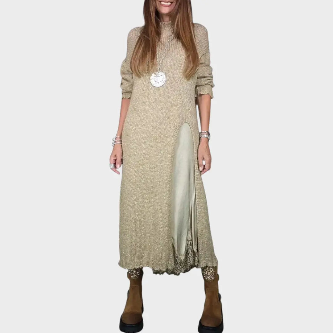 Vega | Conjunto de Jersey y Vestido de Estilo Lencería
