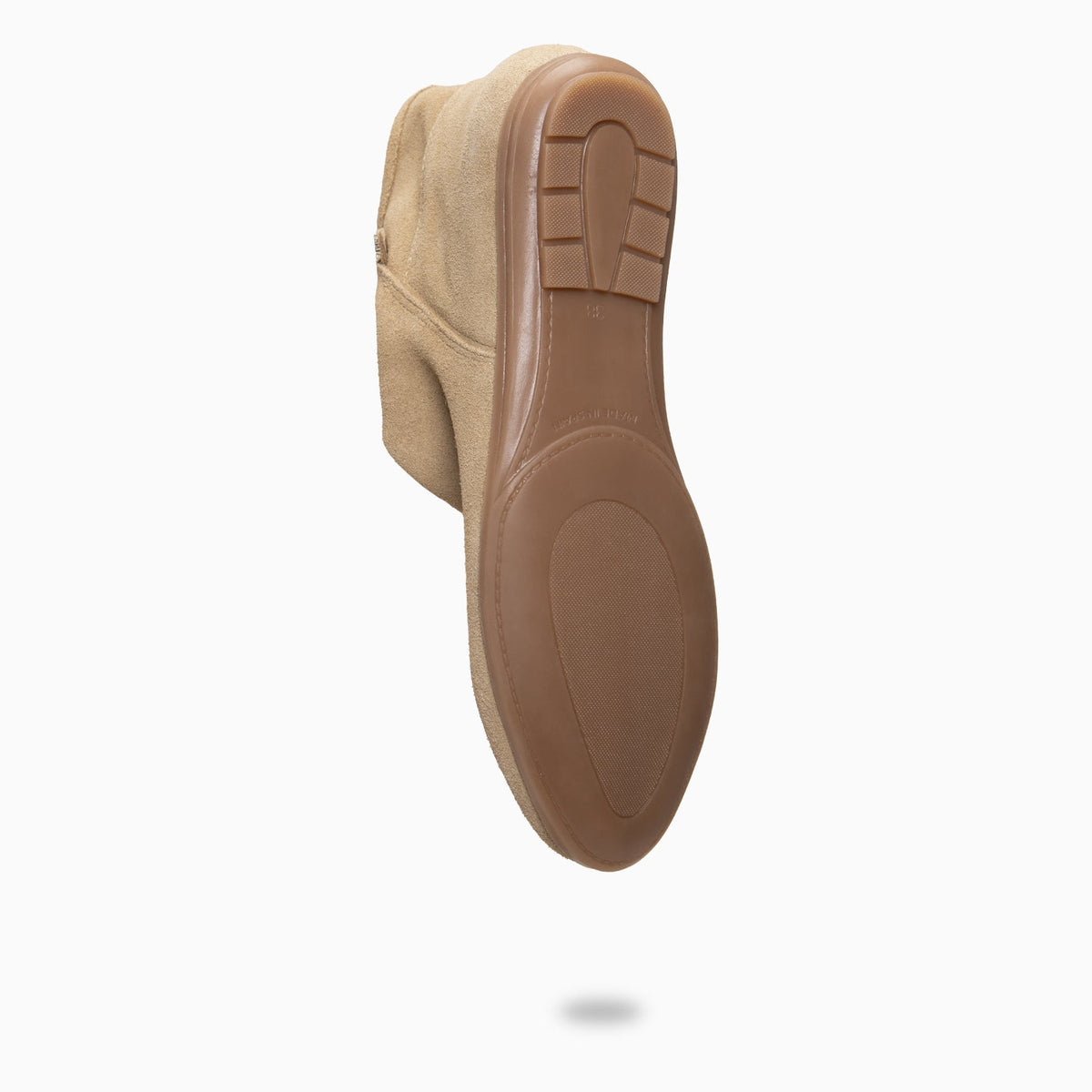 CHESS - Botines de ante con caña fruncida BEIGE