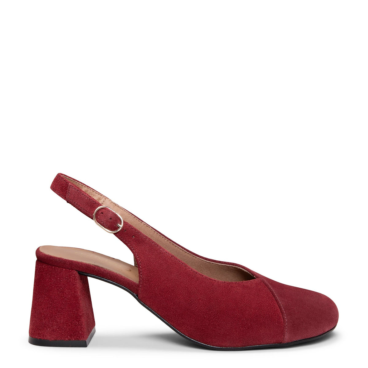 VEGA - Zapato de tacón ancho destalonado BURDEOS