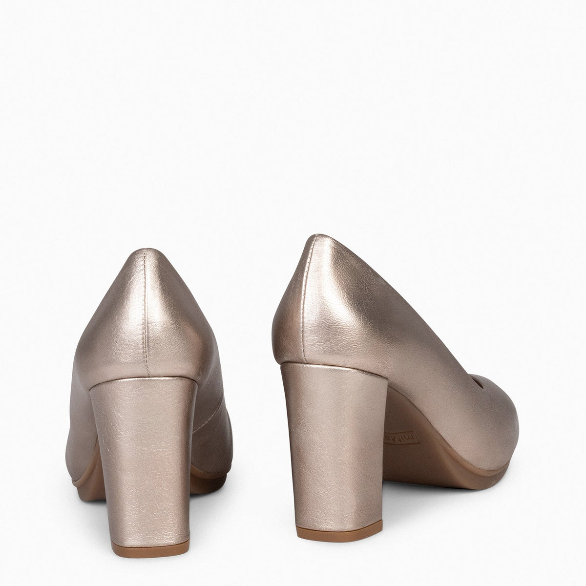 URBAN SPLASH - Zapatos de tacón con piel metalizado PLATINO
