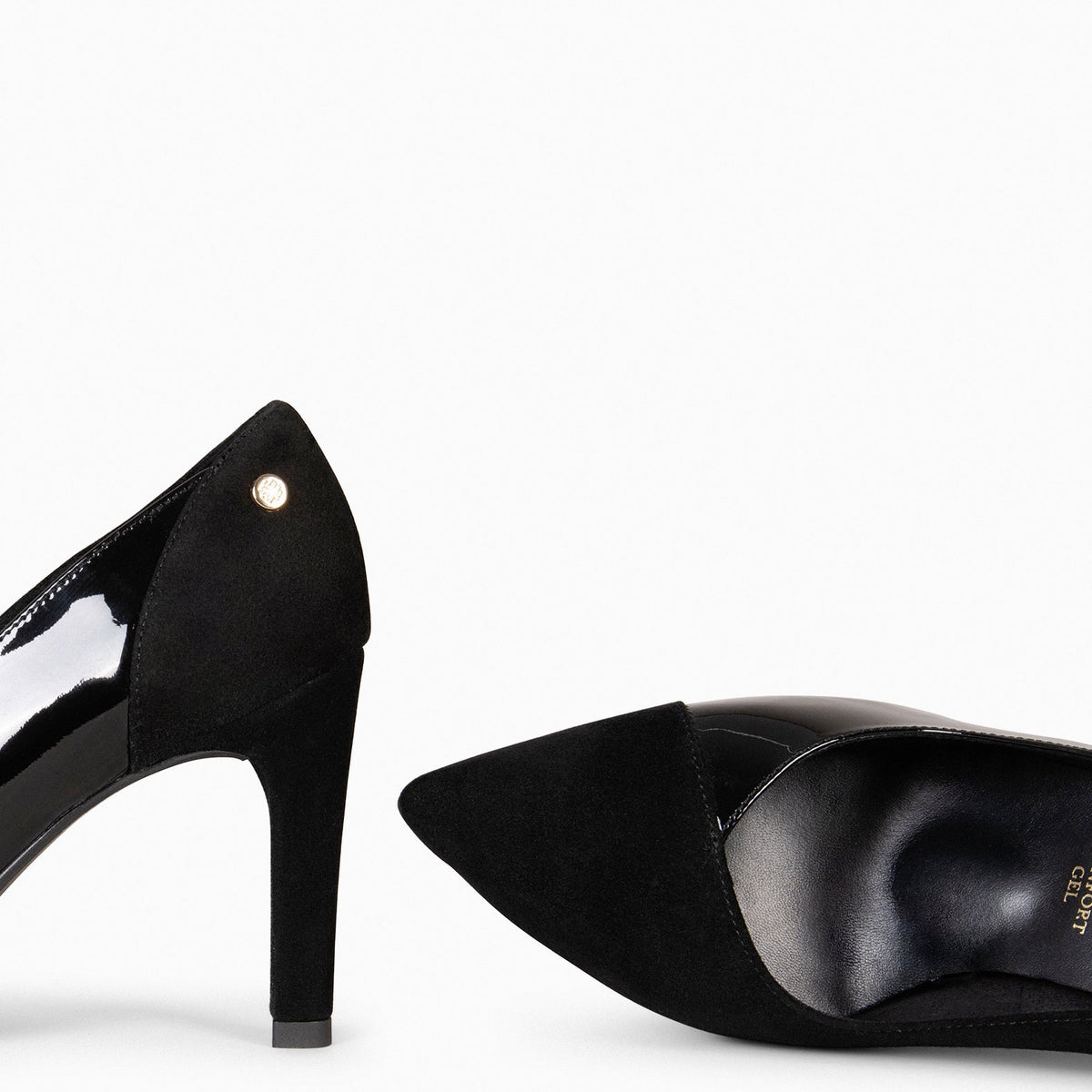 GLAM - Zapatos elegantes de tacón alto NEGRO CHAROL