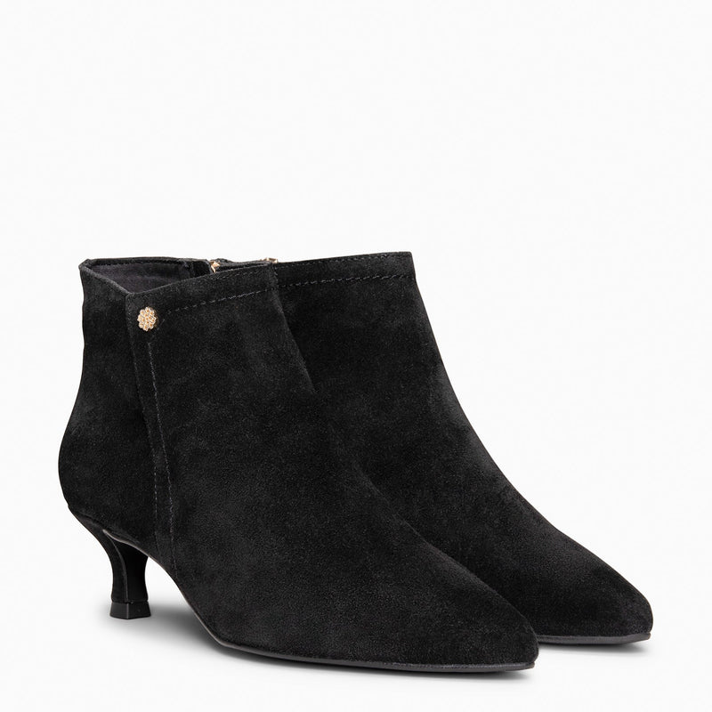 LORD – Botines tacón bajo NEGRO