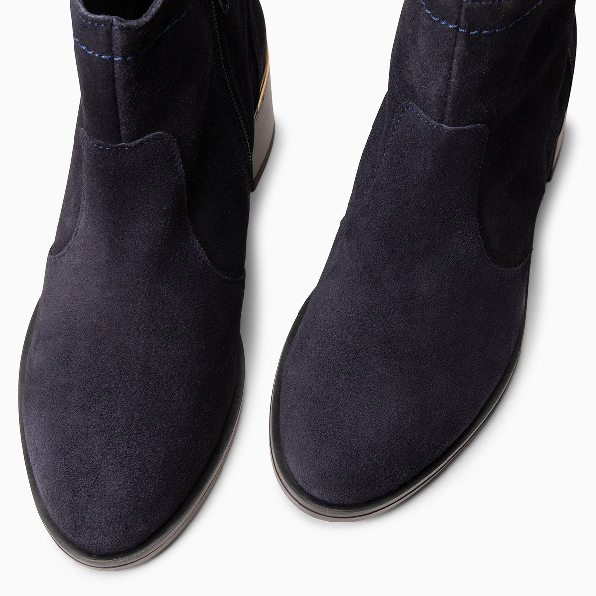 NIXIE – botines de tacón bajo para mujer MARINO