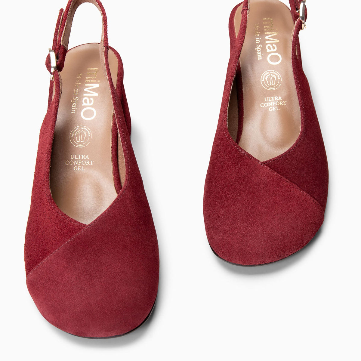 VEGA - Zapato de tacón ancho destalonado BURDEOS