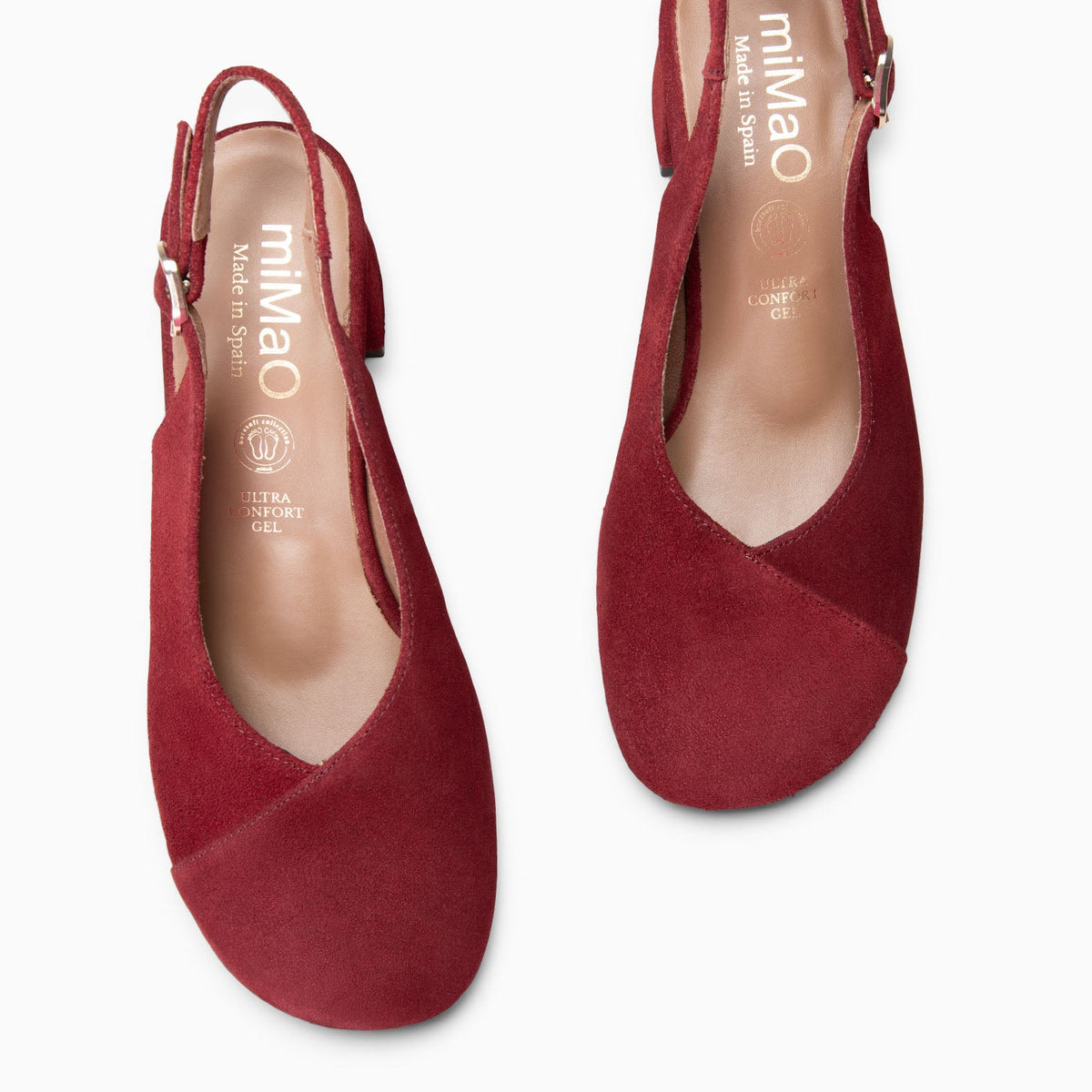 VEGA - Zapato de tacón ancho destalonado BURDEOS