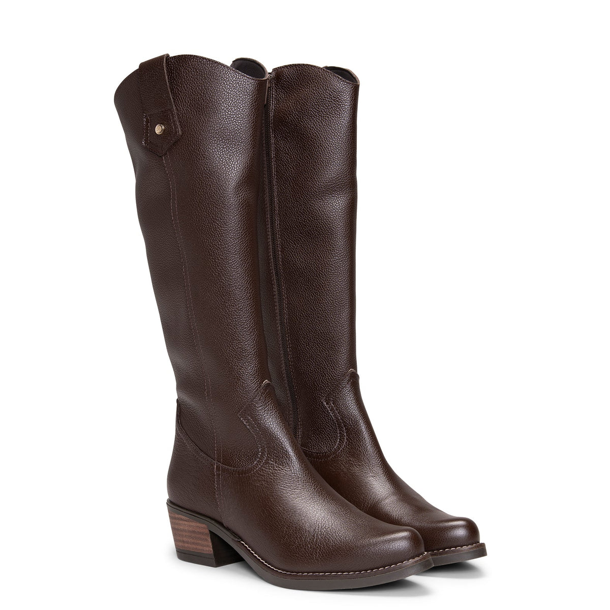 VALLEY - Botas altas de tacón MARRON