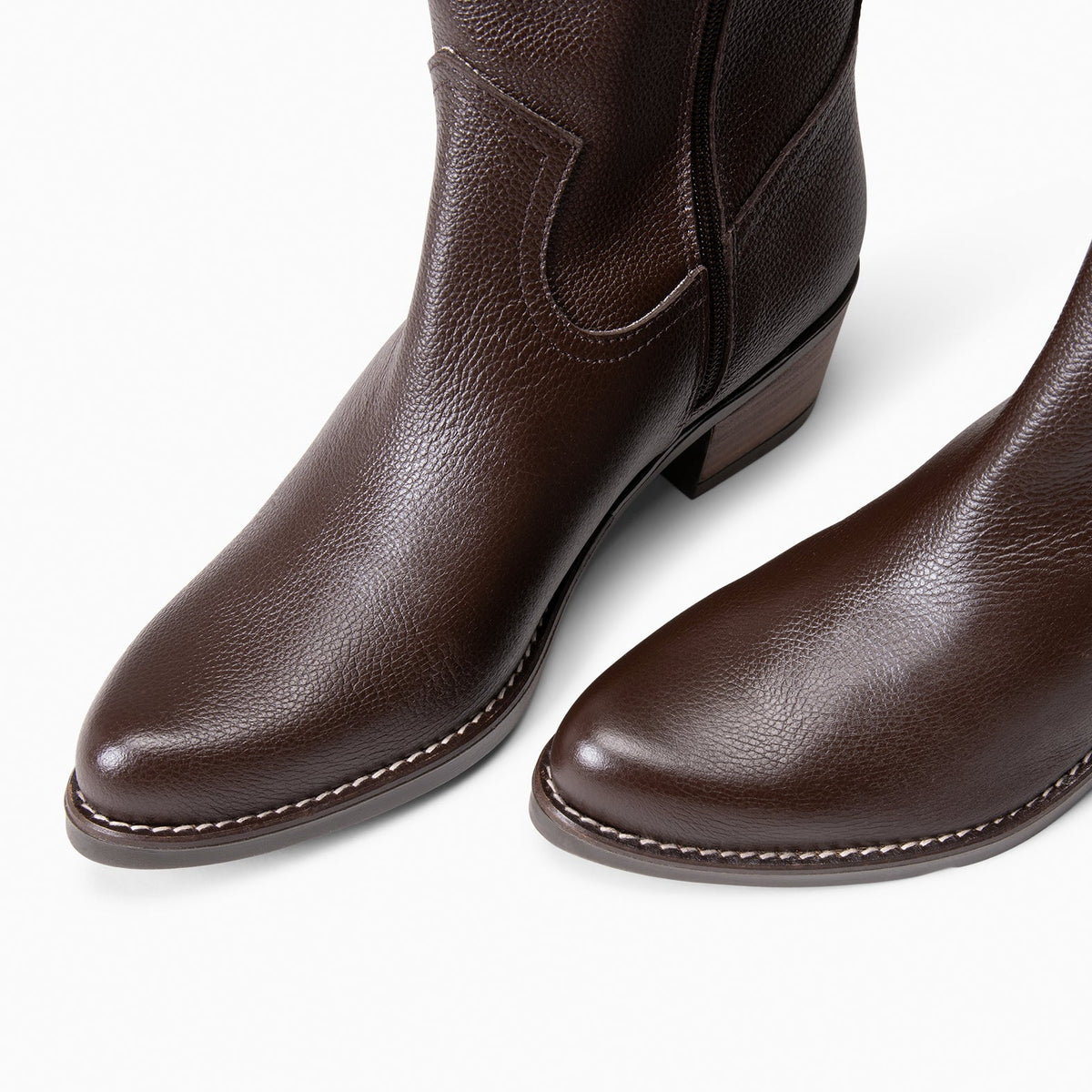 VALLEY - Botas altas de tacón MARRON