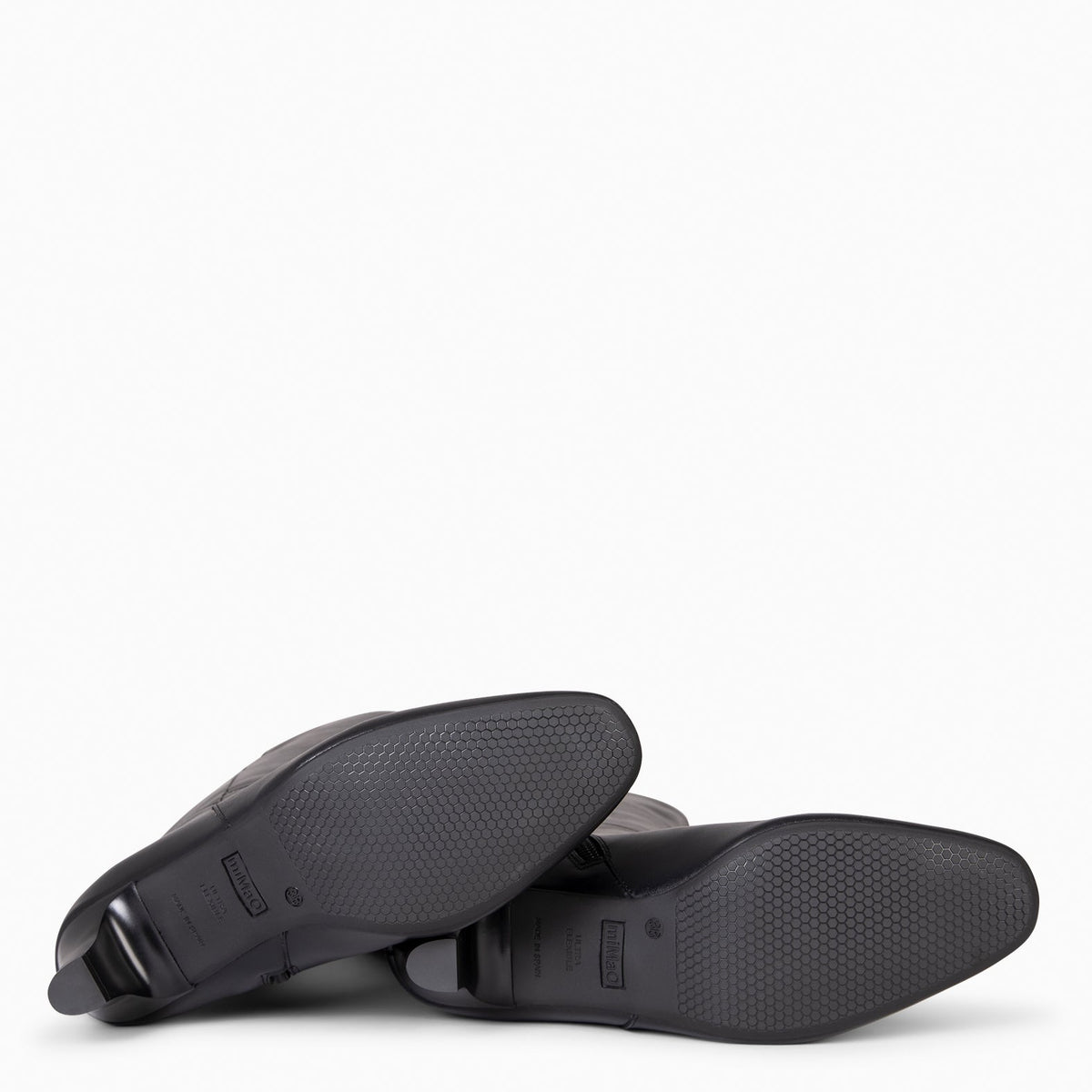 QUEENS - Bota alta de tacón NEGRO