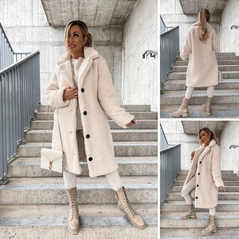 Natalia | Abrigo Largo de Borreguito