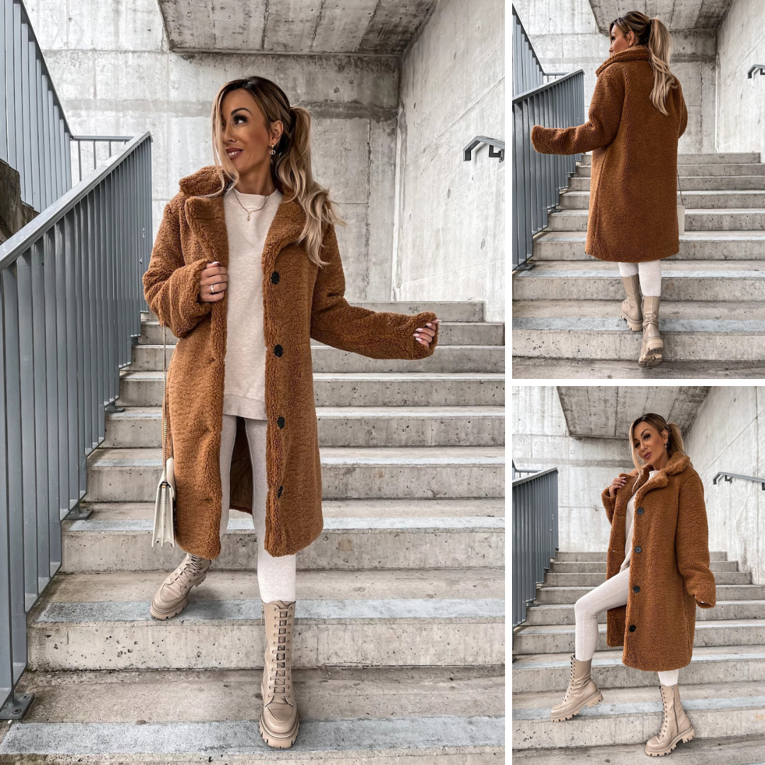 Natalia | Abrigo Largo de Borreguito