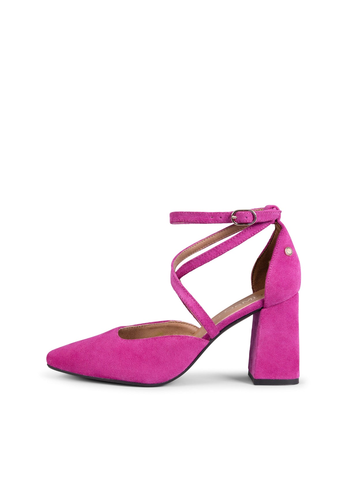 ARIEL - Zapato de tacón ancho FUCSIA