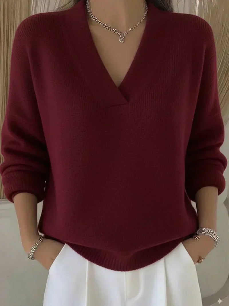Vitoria | Jersey Holgado con Cuello de Pico