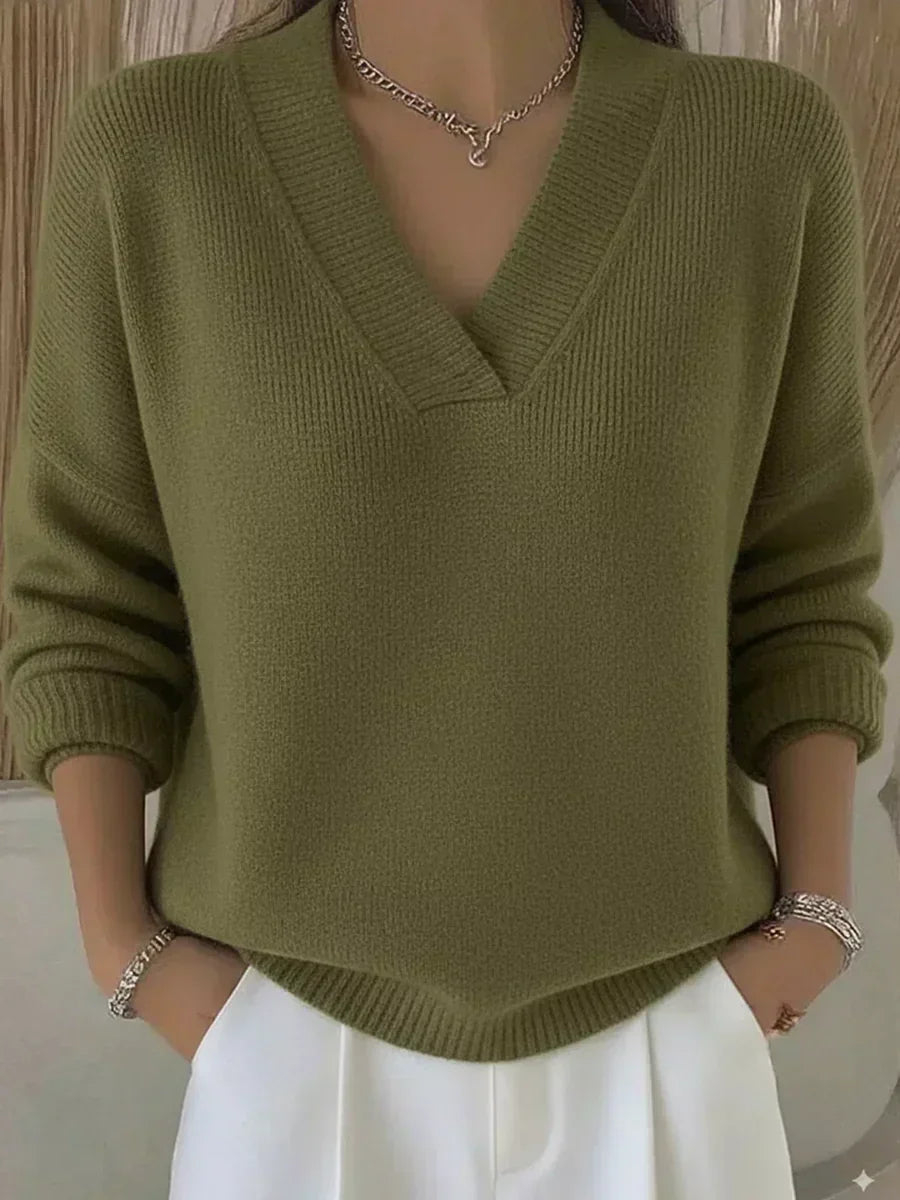 Vitoria | Jersey Holgado con Cuello de Pico