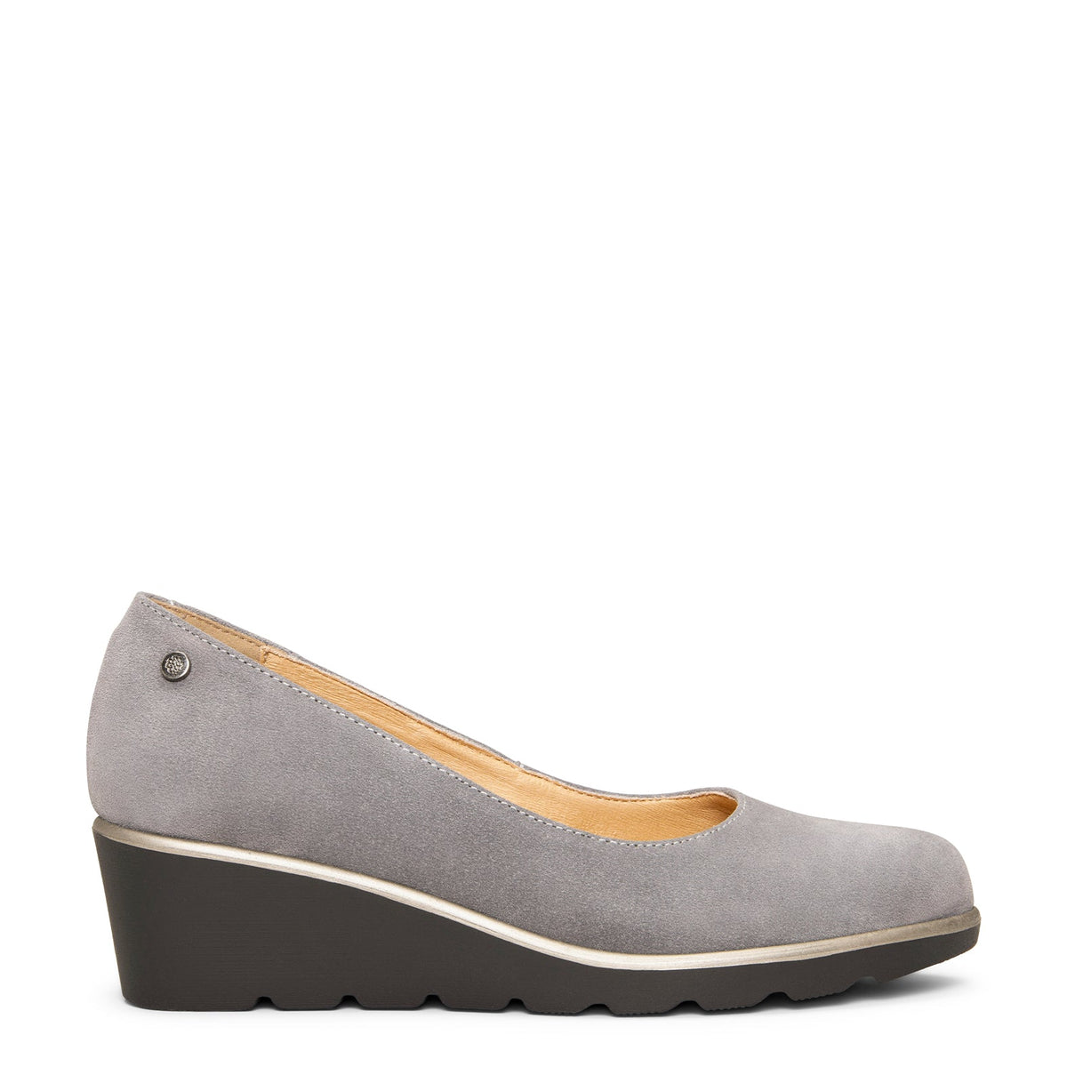 IRIS - Bailarina GRIS con cuña de piel