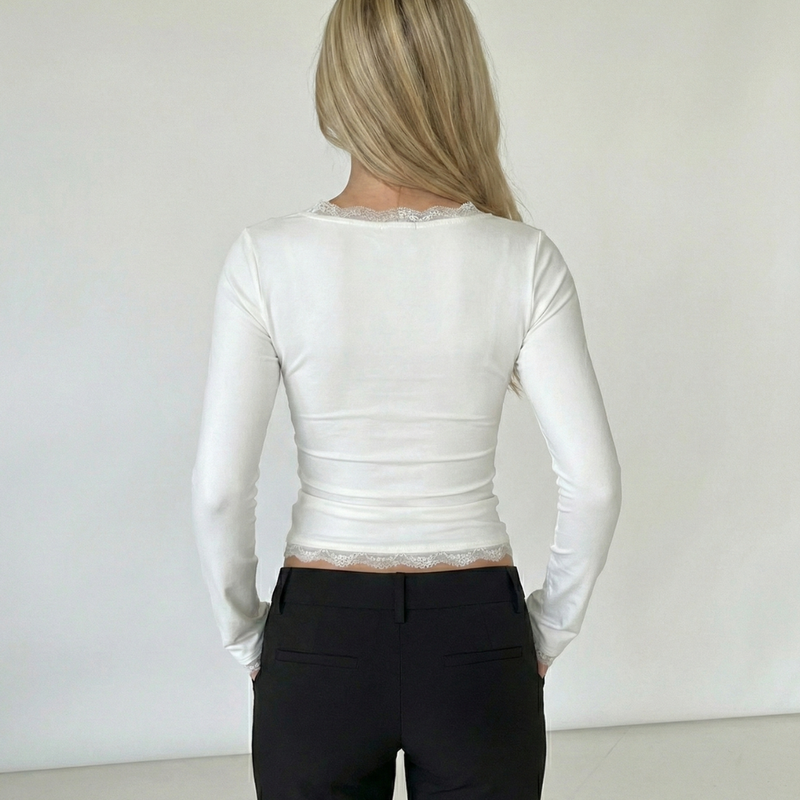 Top Aria Lace Trim