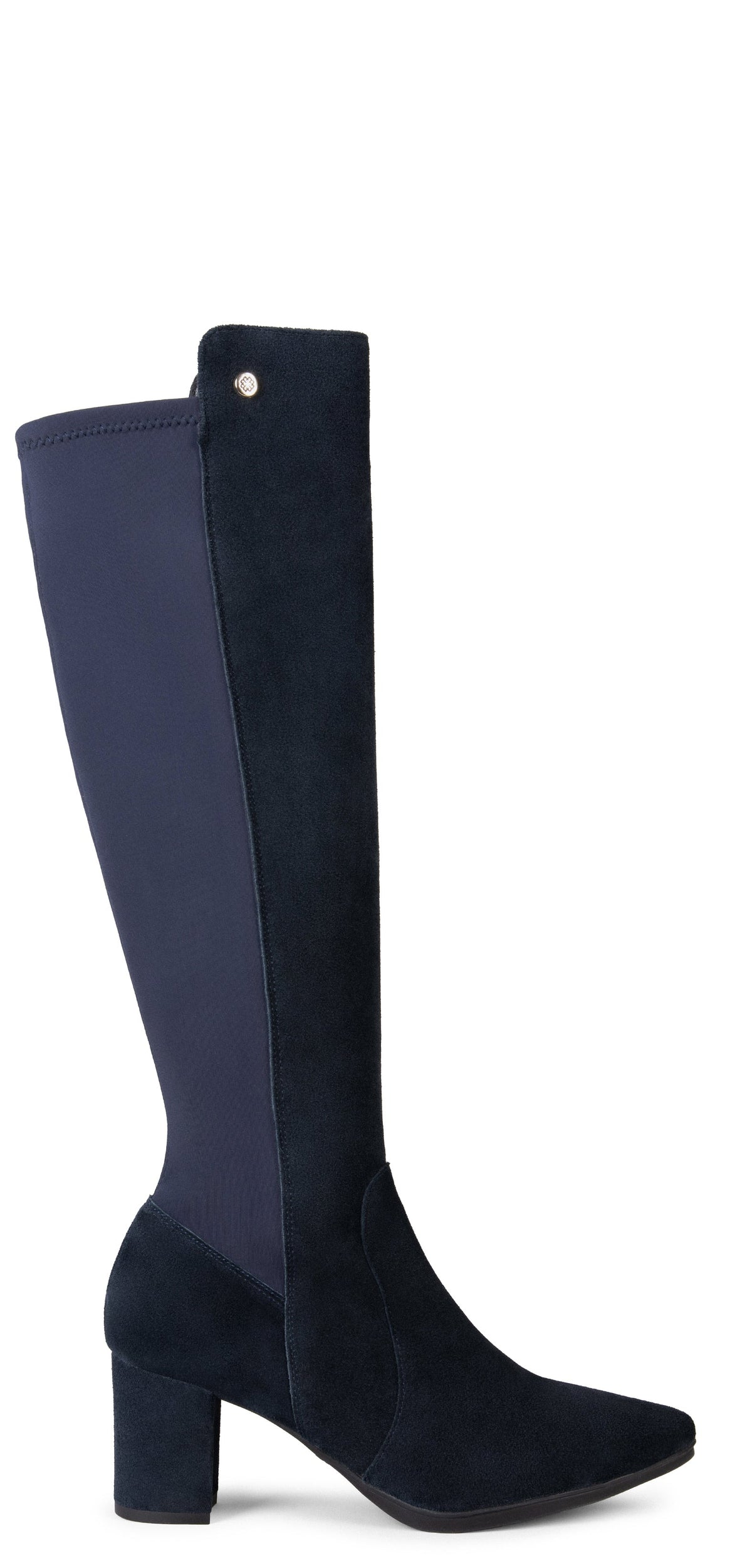 SUNSET - Botas con Tacón con elástico MARINO