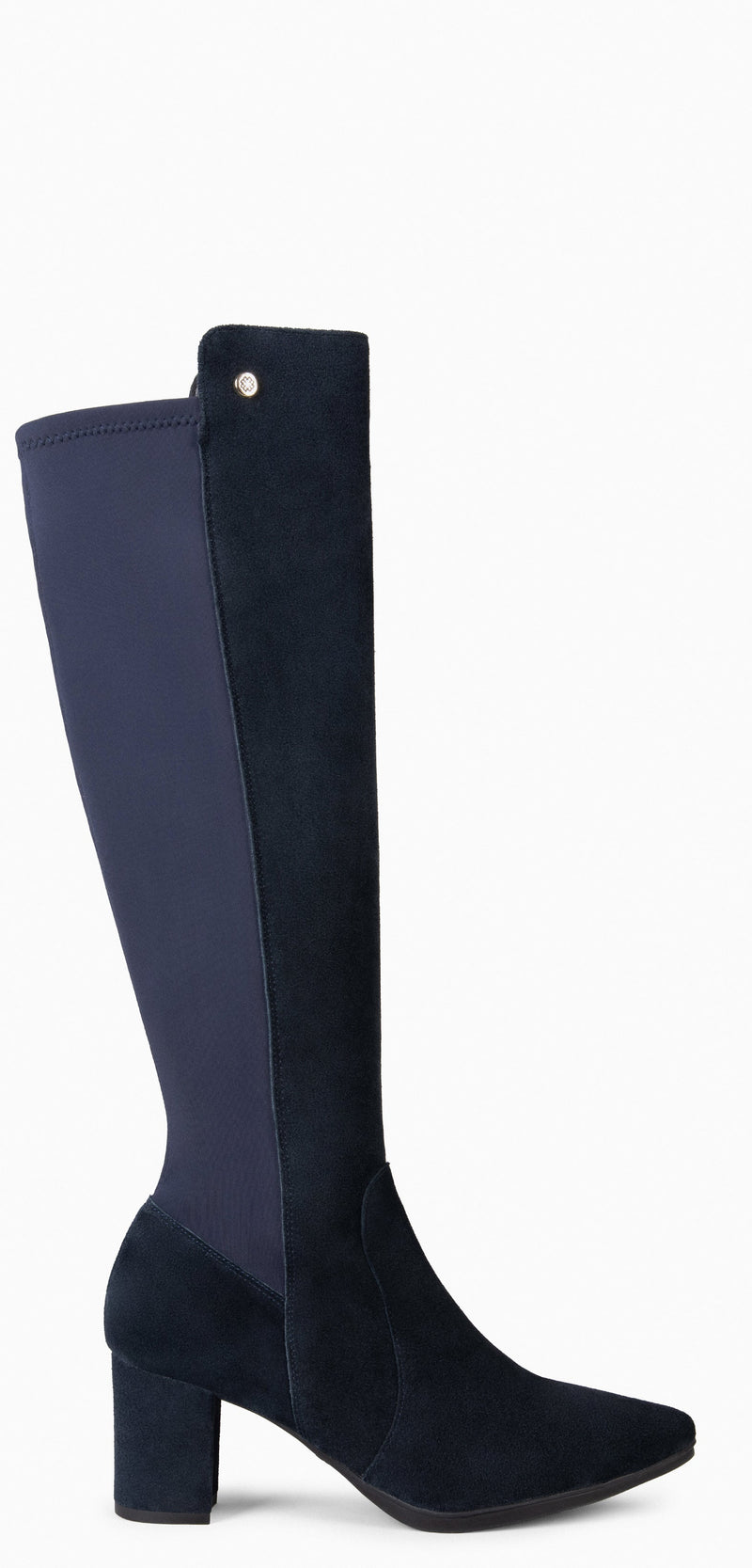 SUNSET - Botas con Tacón con elástico MARINO