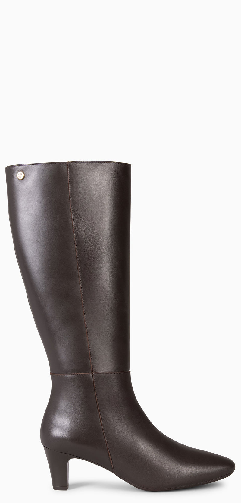 QUEENS - Bota alta de tacón MARRON