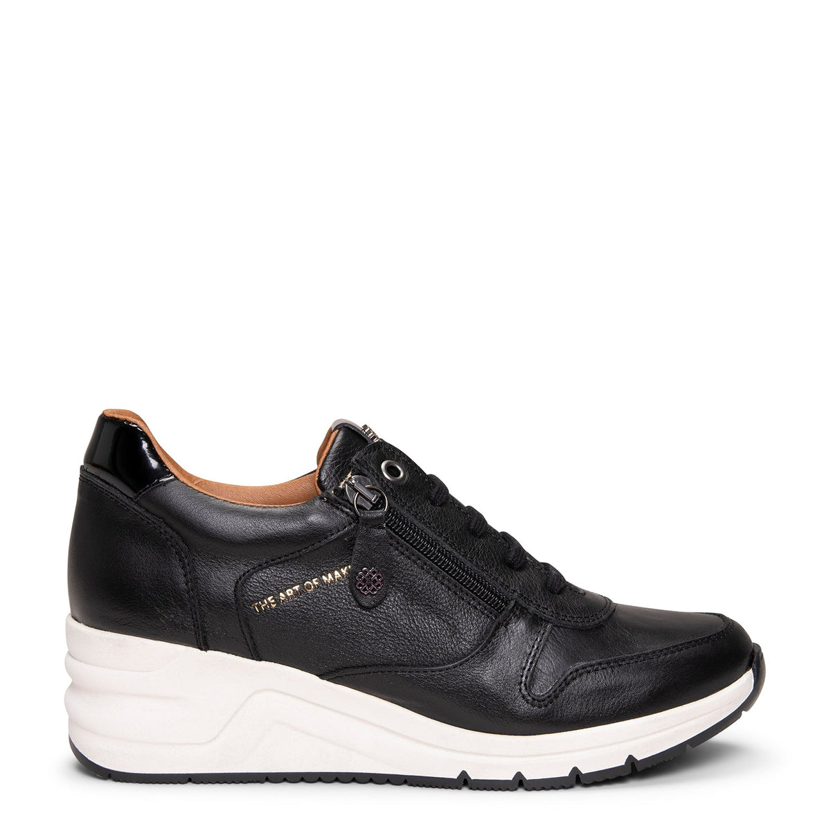 NIMES - Zapatillas deportivas con adorno cremallera NEGRO