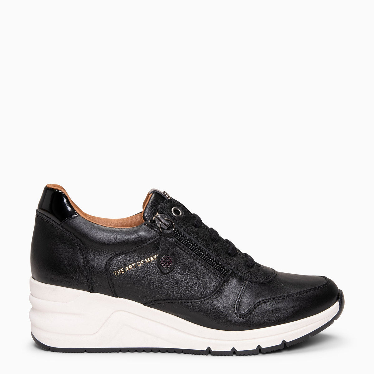 NIMES - Zapatillas deportivas con adorno cremallera NEGRO