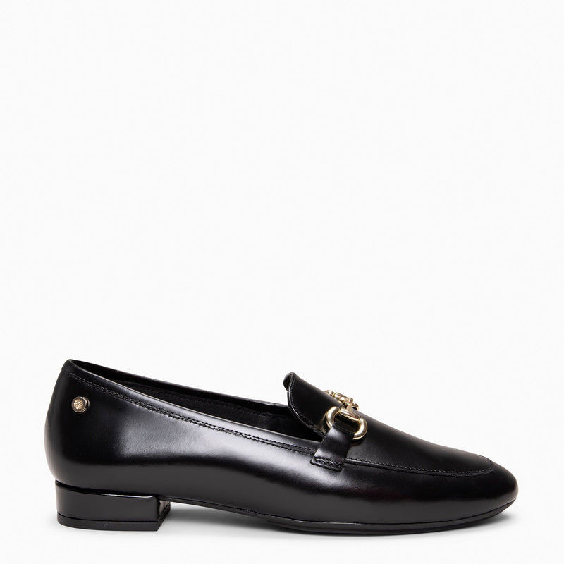 ELOISE - Mocasines planos con adorno NEGRO