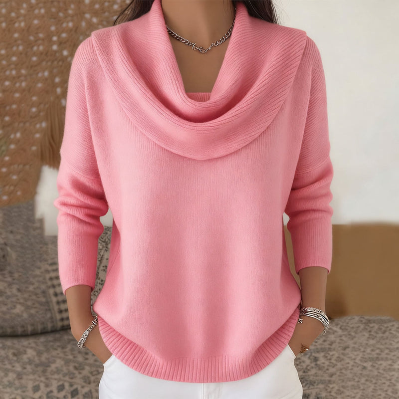 Salomé | Jersey con Cuello Drapeado