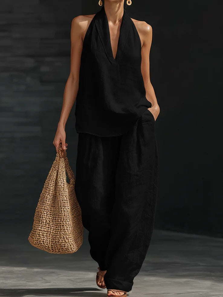Zoë™ Conjunto sin mangas con pantalones anchos