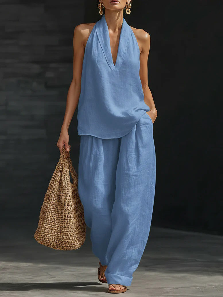 Zoë™ Conjunto sin mangas con pantalones anchos