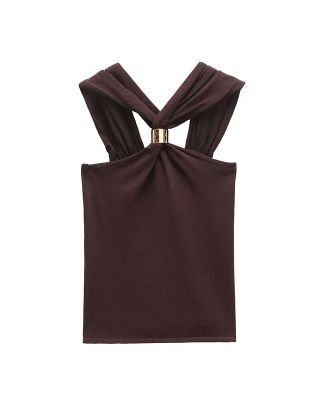 Top Aria Mocha Halter