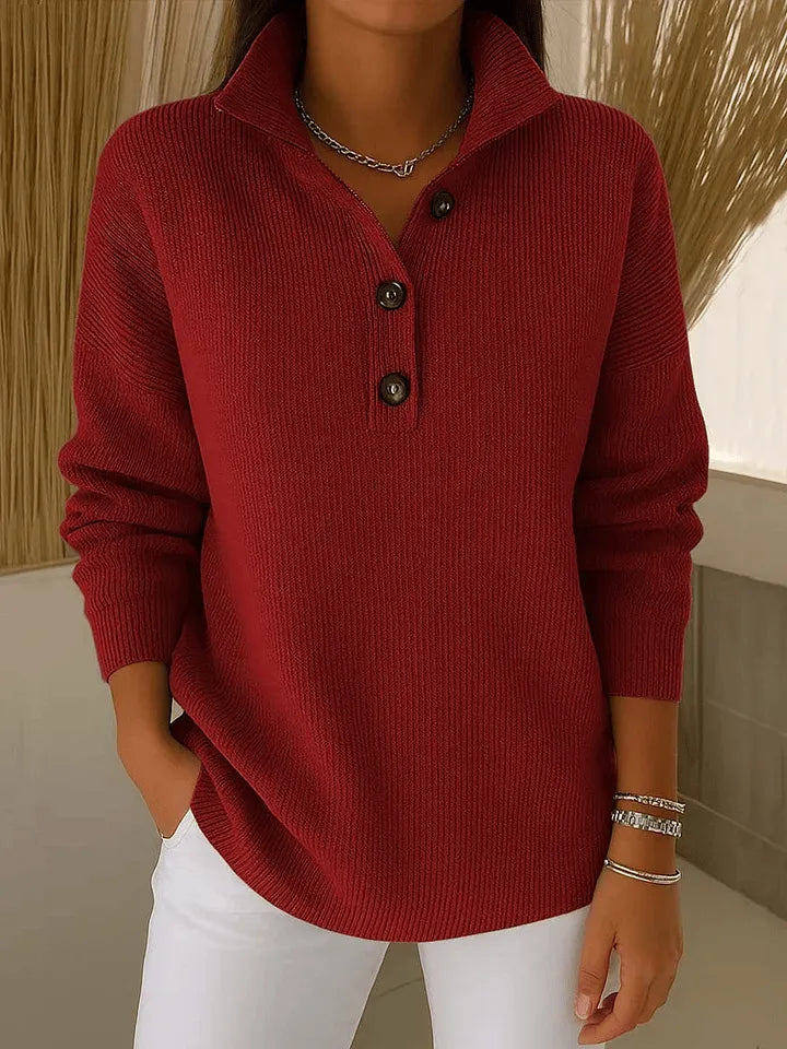 Zenaida | Jersey Polo con Cuello de Pico