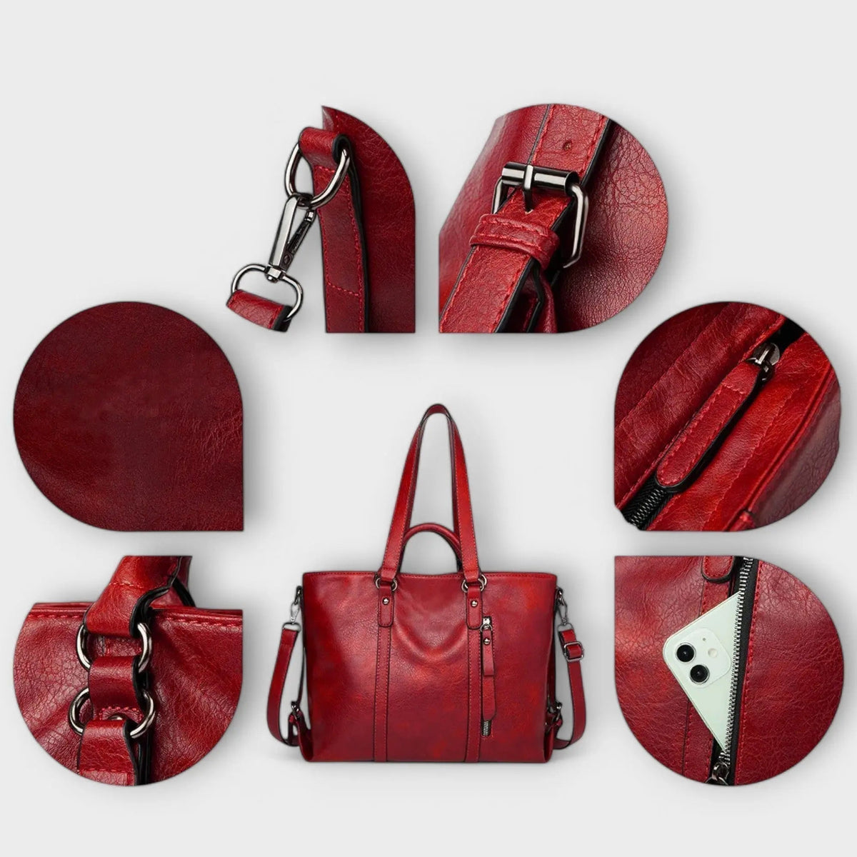 Morta™ - Gran bolsa de cuero