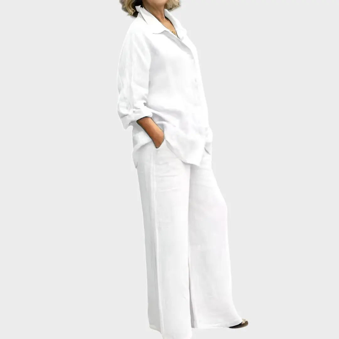 Lara | Conjunto De Camisa Y Pantalón