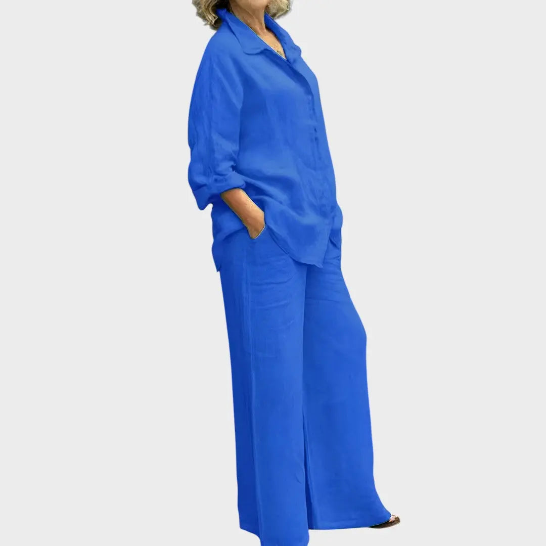 Lara | Conjunto De Camisa Y Pantalón
