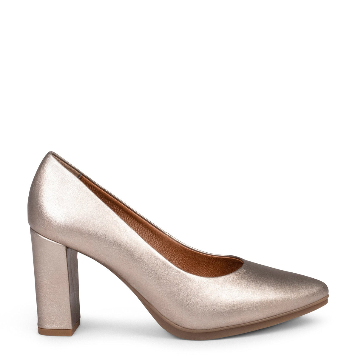 URBAN SPLASH - Zapatos de tacón con piel metalizado PLATINO