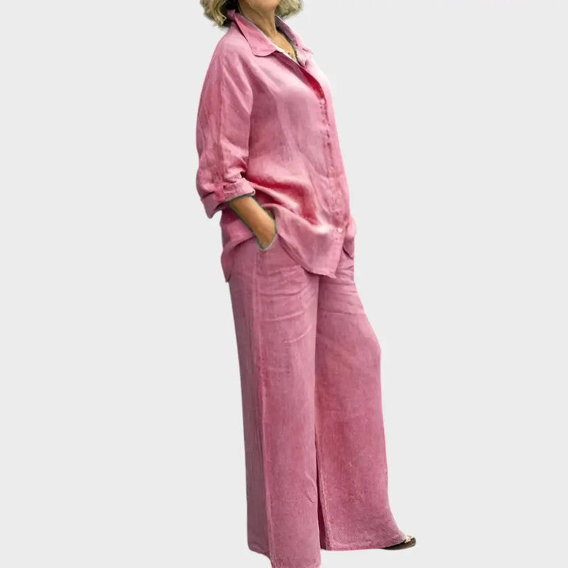 Lara | Conjunto De Camisa Y Pantalón