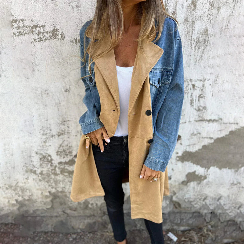 Pura | Chaqueta de Ante Sintético con Solapas