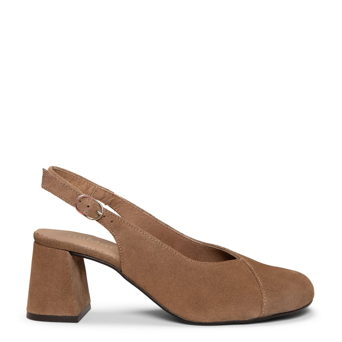 VEGA - Zapato de tacón ancho destalonado TAUPE