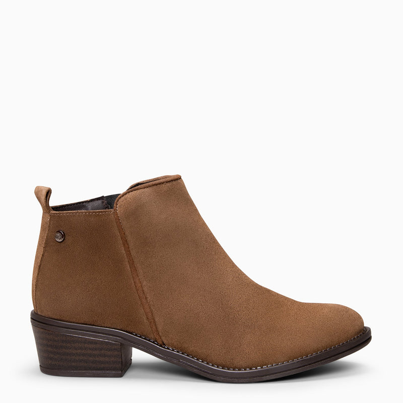 BALTIMORE - BOTINES DE CAÑA BAJA TAUPE