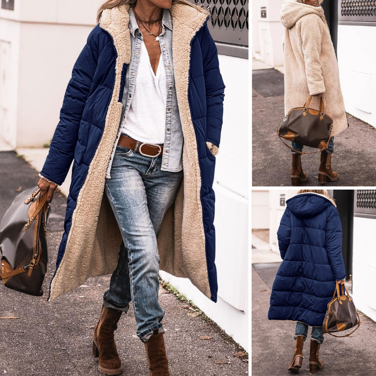 Rosana | Chaqueta Reversible para Todo el Año