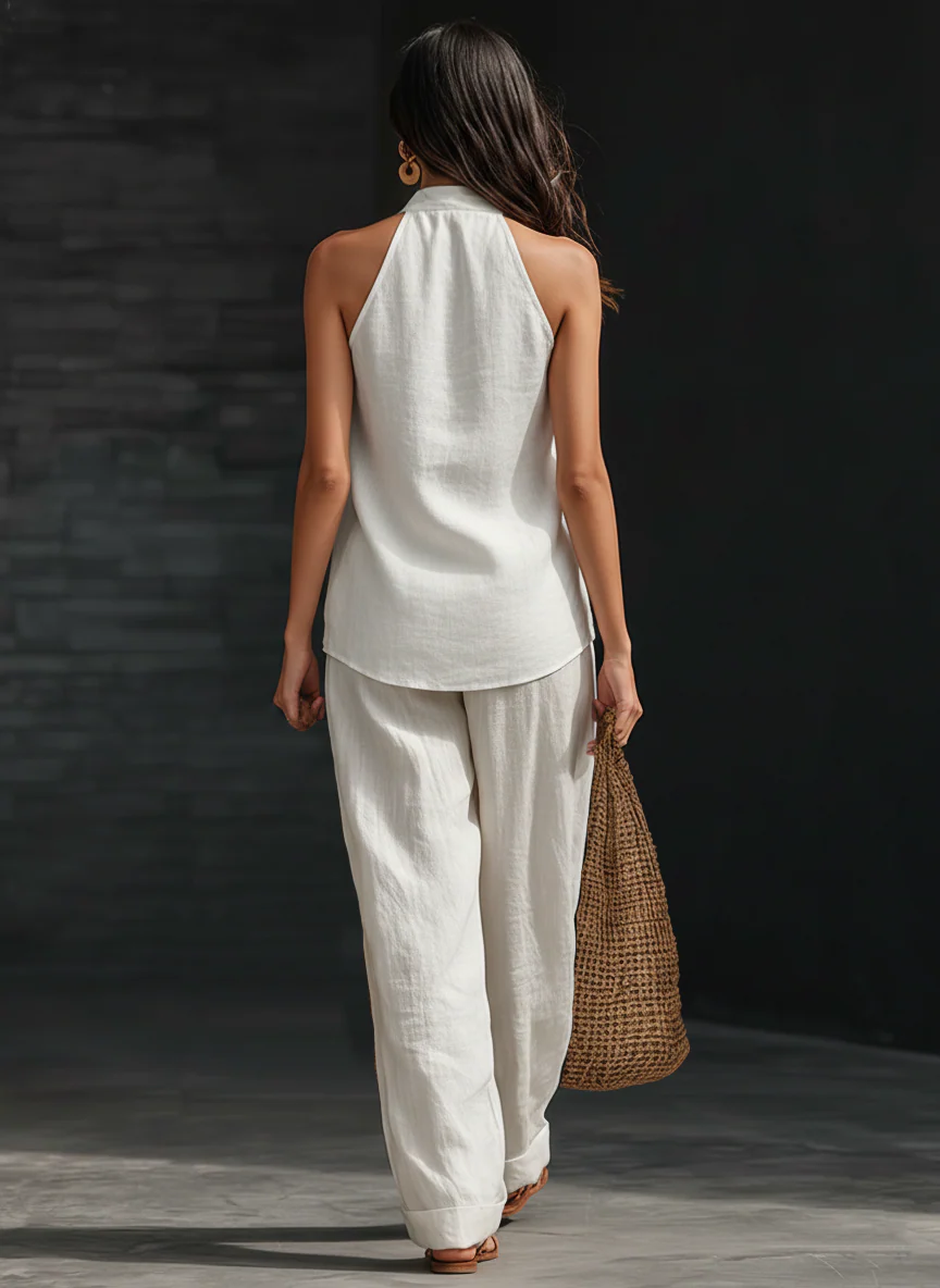 Zoë™ Conjunto sin mangas con pantalones anchos