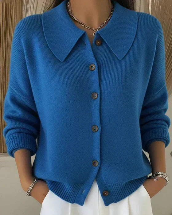 Vega | Cárdigan con Cuello Camisero