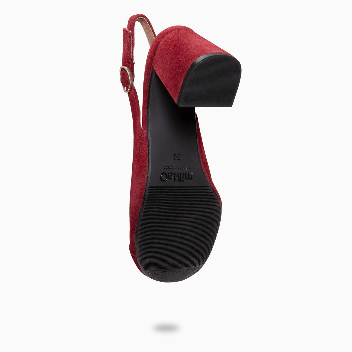 VEGA - Zapato de tacón ancho destalonado BURDEOS