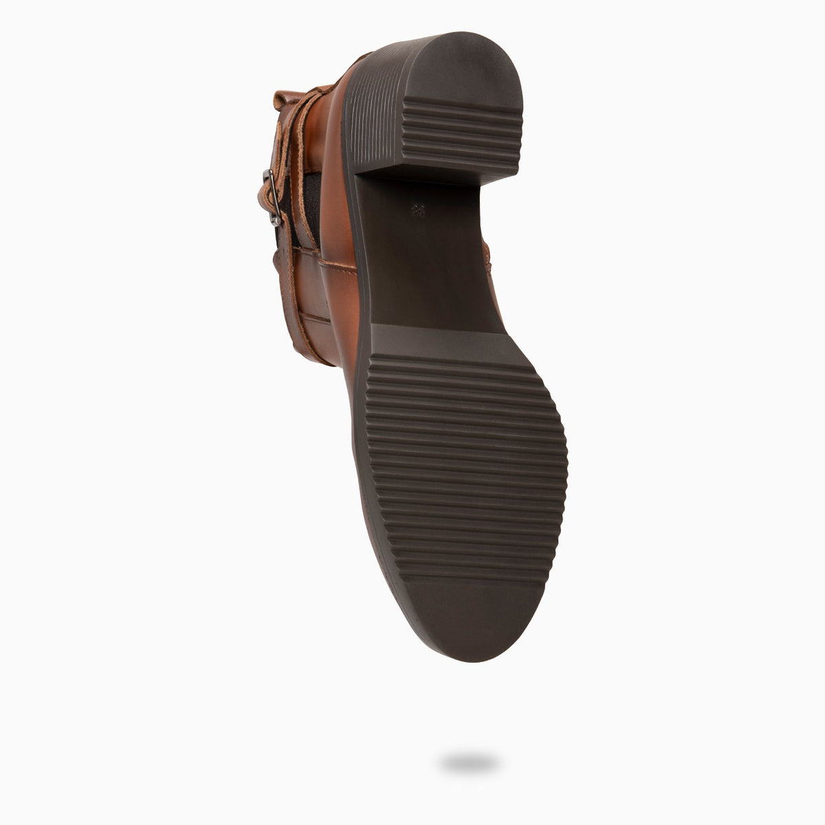 LEMY - Botines CAMEL de piel de napa
