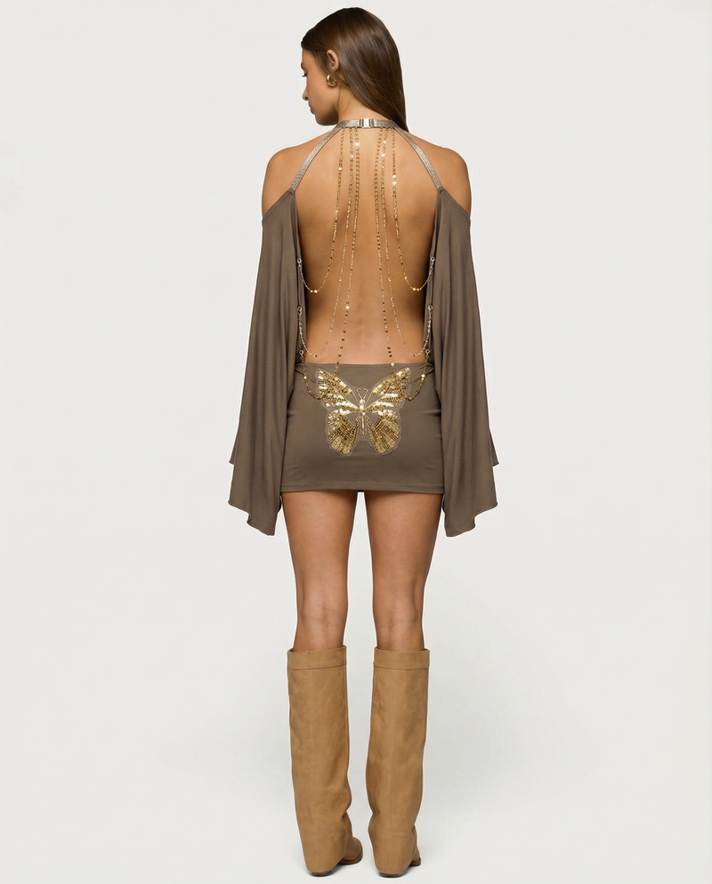 Vestido Golden Mirage