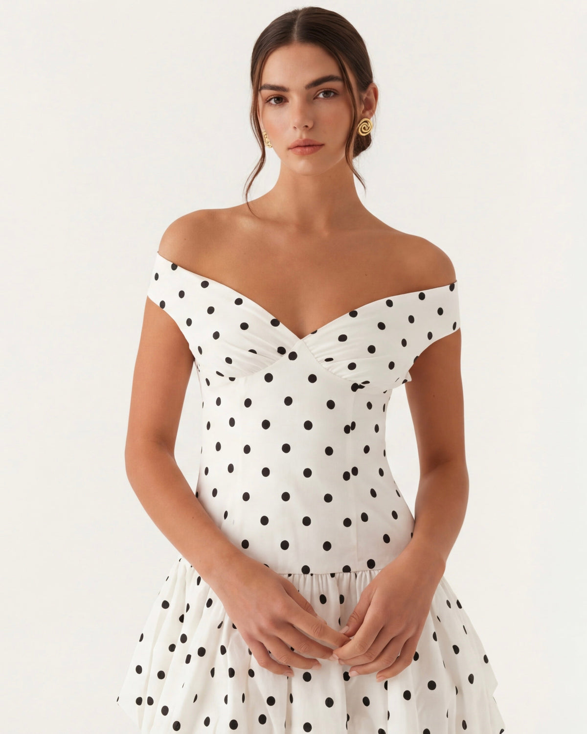 Vestido Sweetheart Polka
