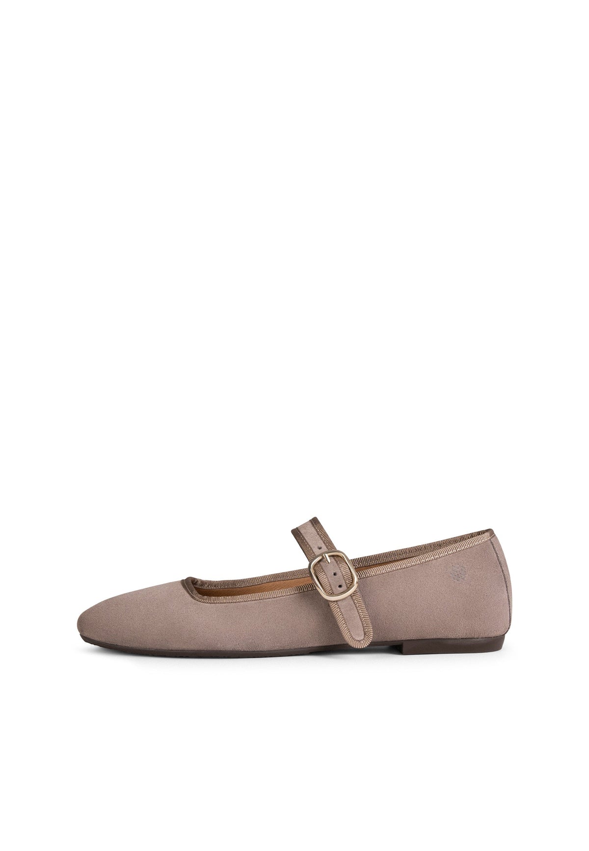CLARA - Merceditas con puntera cuadrada en TAUPE
