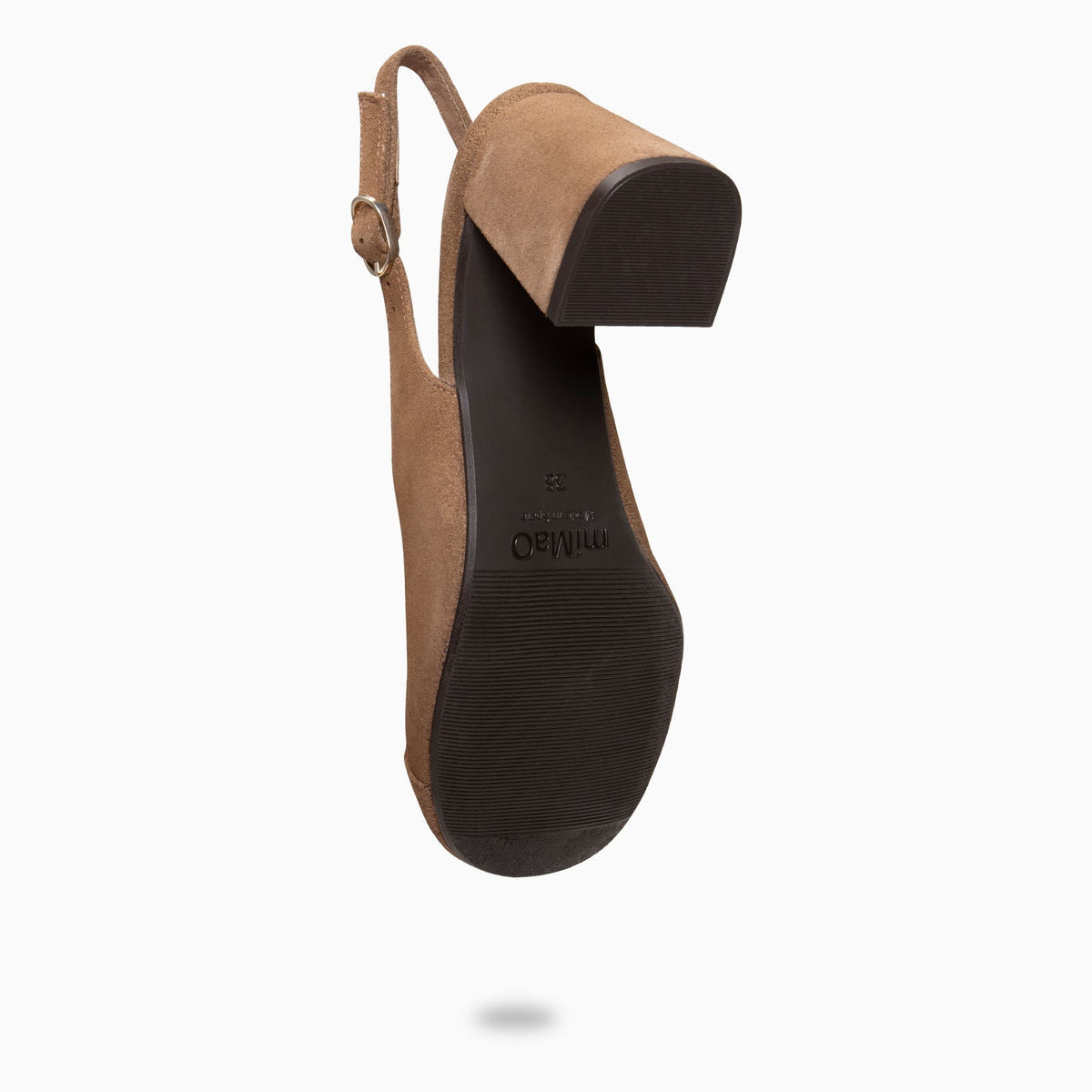 VEGA - Zapato de tacón ancho destalonado TAUPE